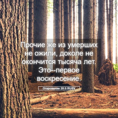 Picture 05 - Откровение 20:5 RUSV - Прочие же из умерших не - Bible Verse Picture