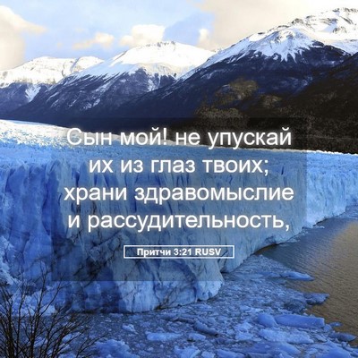 Picture 05 - Притчи 3:21 RUSV - Сын мой! не упускай их из - Bible Verse Picture