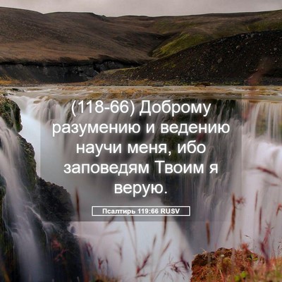 Picture 05 - Псалтирь 119:66 RUSV - (118-66) Доброму разумению и - Bible Verse Picture