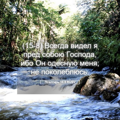 Picture 05 - Псалтирь 16:8 RUSV - (15-8) Всегда видел я пред - Bible Verse Picture