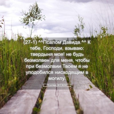 Picture 05 - Псалтирь 28:1 RUSV - (27-1) ^^Псалом Давида.^^ К - Bible Verse Picture