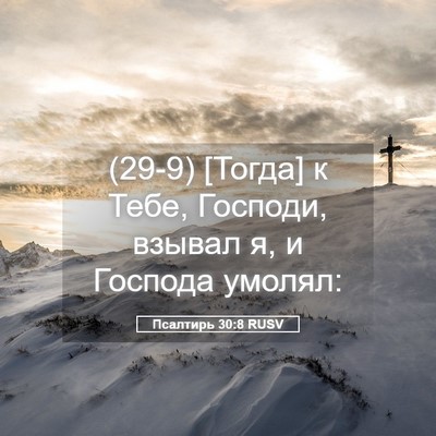 Picture 05 - Псалтирь 30:8 RUSV - (29-9) [Тогда] к Тебе, Господи, - Bible Verse Picture