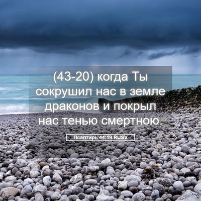 Picture 05 - Псалтирь 44:19 RUSV - (43-20) когда Ты сокрушил нас - Bible Verse Picture