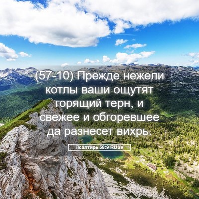 Picture 05 - Псалтирь 58:9 RUSV - (57-10) Прежде нежели котлы - Bible Verse Picture