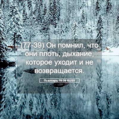 Picture 05 - Псалтирь 78:39 RUSV - (77-39) Он помнил, что они - Bible Verse Picture