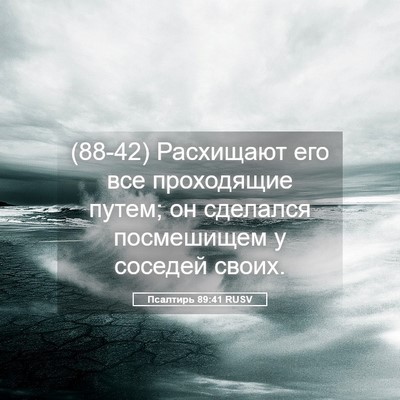 Picture 05 - Псалтирь 89:41 RUSV - (88-42) Расхищают его все - Bible Verse Picture