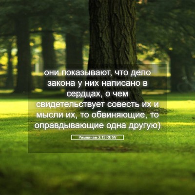 Picture 05 - Римлянам 2:15 RUSV - они показывают, что дело - Bible Verse Picture
