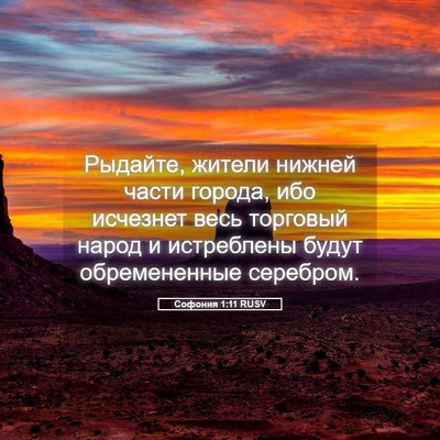 Picture 05 - Софония 1:11 RUSV - Рыдайте, жители нижней - Bible Verse Picture