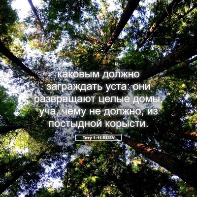 Picture 05 - Титу 1:11 RUSV - каковым должно заграждать - Bible Verse Picture