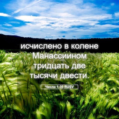 Picture 05 - Числа 1:35 RUSV - исчислено в колене - Bible Verse Picture