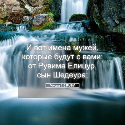 Picture 05 - Числа 1:5 RUSV - И вот имена мужей, которые - Bible Verse Picture