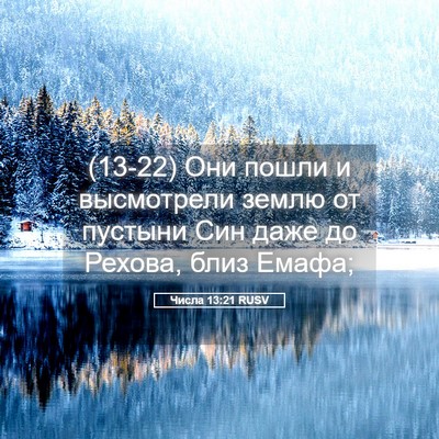 Picture 05 - Числа 13:21 RUSV - (13-22) Они пошли и высмотрели - Bible Verse Picture