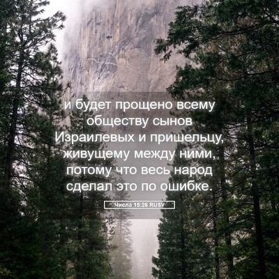 Picture 05 - Числа 15:26 RUSV - и будет прощено всему - Bible Verse Picture