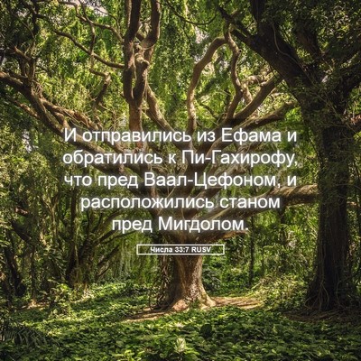 Picture 05 - Числа 33:7 RUSV - И отправились из Ефама и - Bible Verse Picture
