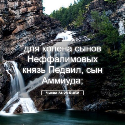 Picture 05 - Числа 34:28 RUSV - для колена сынов - Bible Verse Picture