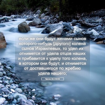 Picture 05 - Числа 36:3 RUSV - если же они будут женами - Bible Verse Picture