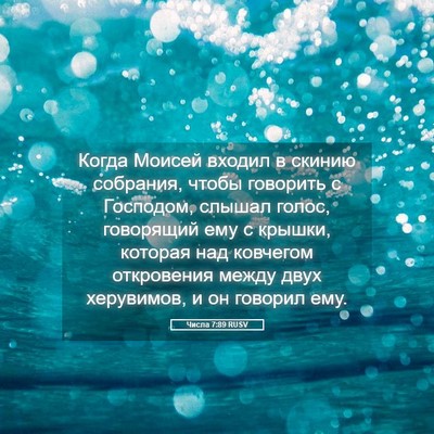 Picture 05 - Числа 7:89 RUSV - Когда Моисей входил в - Bible Verse Picture