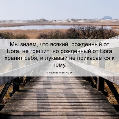 Picture 06 - 1 Иоанна 5:18 RUSV - Мы знаем, что всякий, - Bible Verse Picture