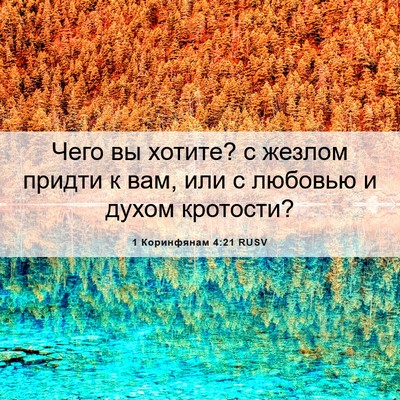 Picture 06 - 1 Коринфянам 4:21 RUSV - Чего вы хотите? с жезлом - Bible Verse Picture