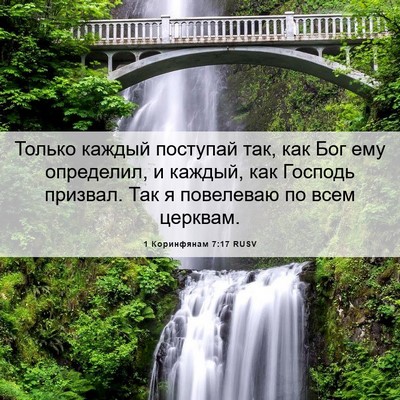 Picture 06 - 1 Коринфянам 7:17 RUSV - Только каждый поступай - Bible Verse Picture