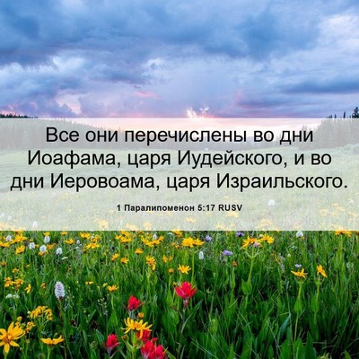 Picture 06 - 1 Паралипоменон 5:17 RUSV - Все они перечислены во дни - Bible Verse Picture