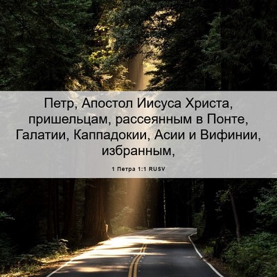 Picture 06 - 1 Петра 1:1 RUSV - Петр, Апостол Иисуса - Bible Verse Picture