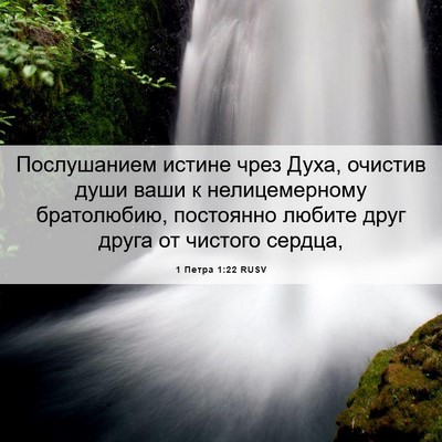 Picture 06 - 1 Петра 1:22 RUSV - Послушанием истине чрез - Bible Verse Picture