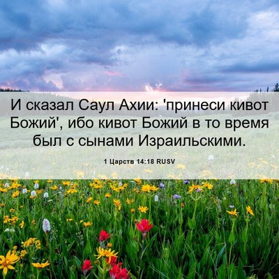 Picture 06 - 1 Царств 14:18 RUSV - И сказал Саул Ахии: - Bible Verse Picture