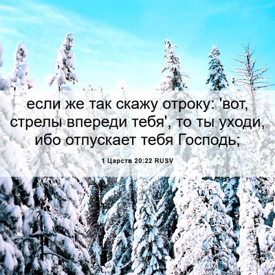 Picture 06 - 1 Царств 20:22 RUSV - если же так скажу отроку: - Bible Verse Picture