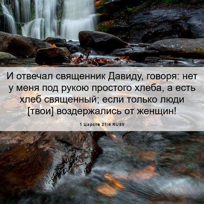 Picture 06 - 1 Царств 21:4 RUSV - И отвечал священник - Bible Verse Picture