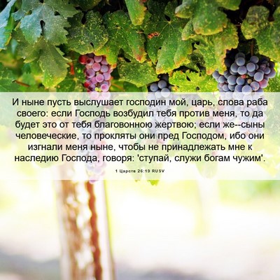 Picture 06 - 1 Царств 26:19 RUSV - И ныне пусть выслушает - Bible Verse Picture