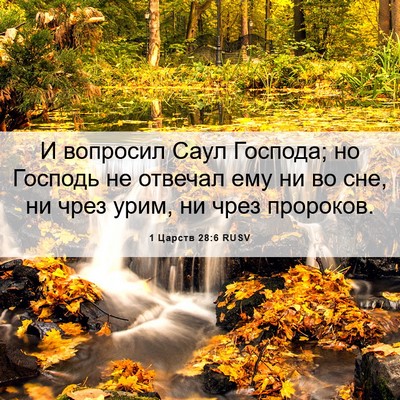 Picture 06 - 1 Царств 28:6 RUSV - И вопросил Саул Господа; но - Bible Verse Picture