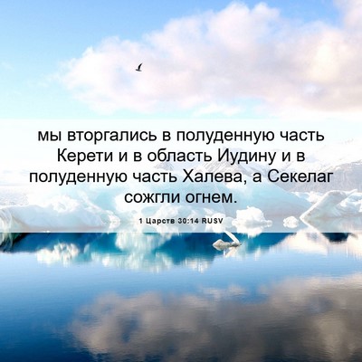 Picture 06 - 1 Царств 30:14 RUSV - мы вторгались в полуденную - Bible Verse Picture
