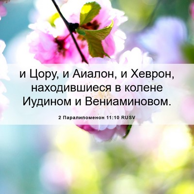 Picture 06 - 2 Паралипоменон 11:10 RUSV - и Цору, и Аиалон, и Хеврон, - Bible Verse Picture