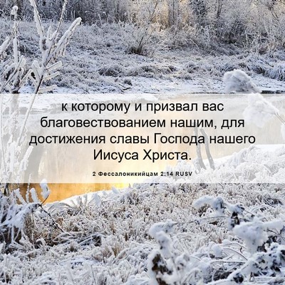 Picture 06 - 2 Фессалоникийцам 2:14 RUSV - к которому и призвал вас - Bible Verse Picture