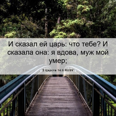 Picture 06 - 2 Царств 14:5 RUSV - И сказал ей царь: что тебе? - Bible Verse Picture