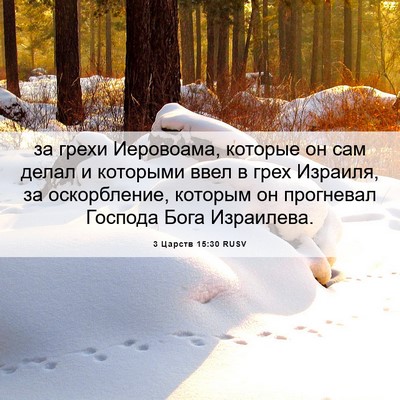 Picture 06 - 3 Царств 15:30 RUSV - за грехи Иеровоама, - Bible Verse Picture