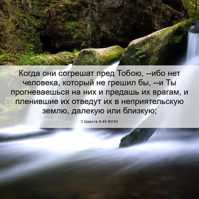 Picture 06 - 3 Царств 8:46 RUSV - Когда они согрешат пред - Bible Verse Picture