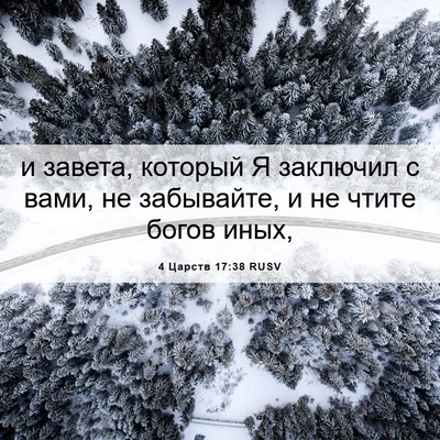 Picture 06 - 4 Царств 17:38 RUSV - и завета, который Я - Bible Verse Picture