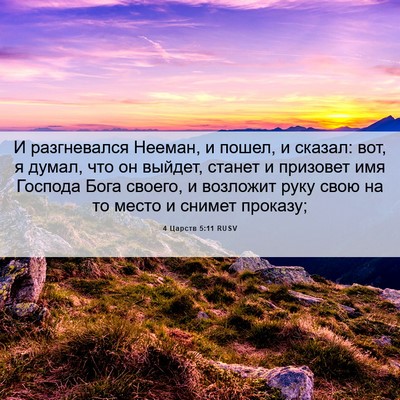 Picture 06 - 4 Царств 5:11 RUSV - И разгневался Нееман, и - Bible Verse Picture