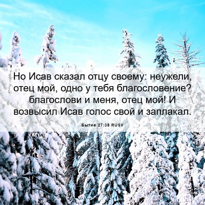 Picture 06 - Бытие 27:38 RUSV - Но Исав сказал отцу своему: - Bible Verse Picture