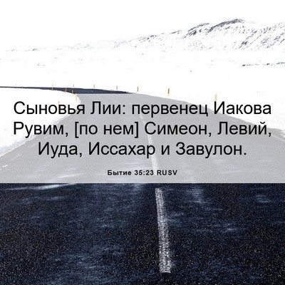 Picture 06 - Бытие 35:23 RUSV - Сыновья Лии: первенец - Bible Verse Picture