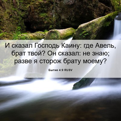 Picture 06 - Бытие 4:9 RUSV - И сказал Господь Каину: где - Bible Verse Picture