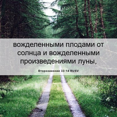 Picture 06 - Второзаконие 33:14 RUSV - вожделенными плодами от - Bible Verse Picture