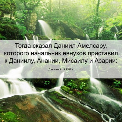 Picture 06 - Даниил 1:11 RUSV - Тогда сказал Даниил - Bible Verse Picture