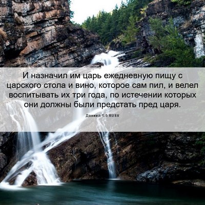 Picture 06 - Даниил 1:5 RUSV - И назначил им царь - Bible Verse Picture