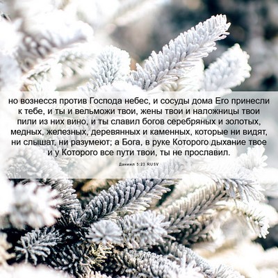 Picture 06 - Даниил 5:23 RUSV - но вознесся против Господа - Bible Verse Picture