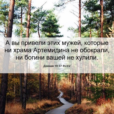 Picture 06 - Деяния 19:37 RUSV - А вы привели этих мужей, - Bible Verse Picture