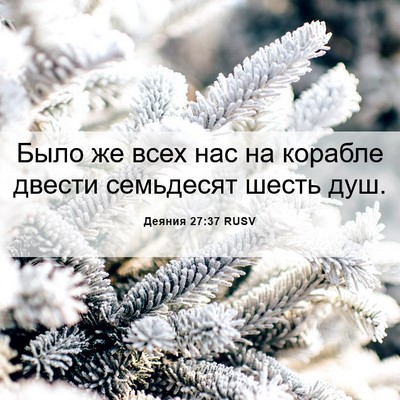 Picture 06 - Деяния 27:37 RUSV - Было же всех нас на корабле - Bible Verse Picture