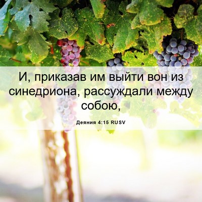 Picture 06 - Деяния 4:15 RUSV - И, приказав им выйти вон из - Bible Verse Picture